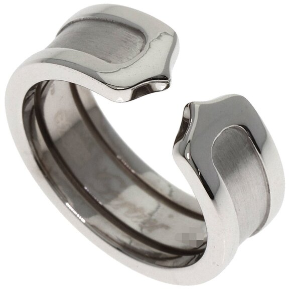 Cartier C2 #46 Ring, 18K White Gold, Women's
